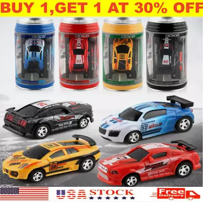 2.4 GHz Multicolor Coke Can Mini Speed RC Remote Control Toy Car Birthday Gift • $13.59