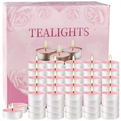 100Pcs Unscented Tealight Candles Bulk - 4 Hours Mini Votive Candles With Cot... • $20.09