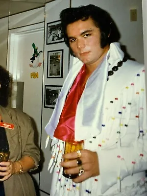 C1) Found Photo Photograph Elvis Presley Impersonator • $17.50
