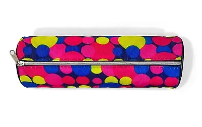 Multi Colours Barrel Pencil Case Zip Closure Back To School Kids Stationery Case • £3.99