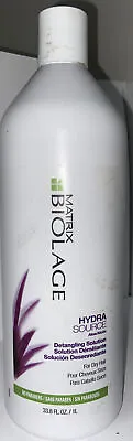 $30.99 • Buy Matrix Biolage Hydra Source Detangling Solution Shampoo - 33.8 Fl Oz / 1 L