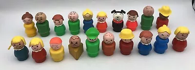 Fisher Price Little People Vintage IMPERFECT LOT #7 20 Figures Boy Girl Dad Mom • $22.99