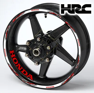 HONDA Motorcycle Wheel Decals Rim Stickers HRC For Fireblade CB R F Stripes • £15.49