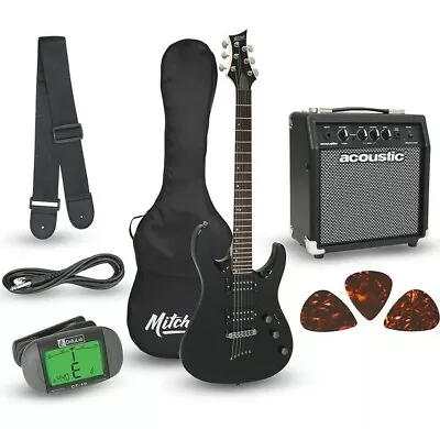 Mitchell MD150PK Electric Guitar Launch Pack With Amp Black • $249.99