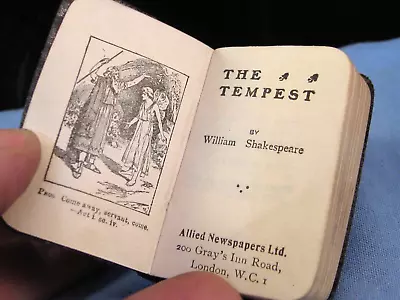 Antique Miniature Book Shakespeare The Tempest Comedy Play Andersons • $9.31