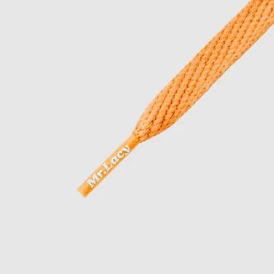 Laces Flat Bright Orange Mr Lacy SmalliesHigh Quality Shoelaces 90cm • £9.48