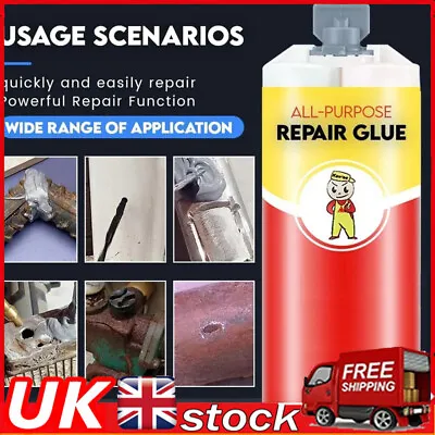 NEW All-Purpose Repair Glue Casting Powerful Repair Glue For Metal Bonding Agent • £5.94