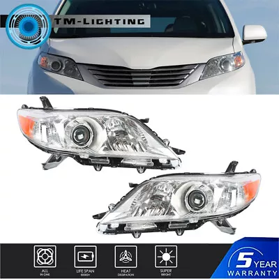 Projector Headlights Headlamps For 2011 2012 2013 Toyota Sienna Left+Right Pair • $114.83