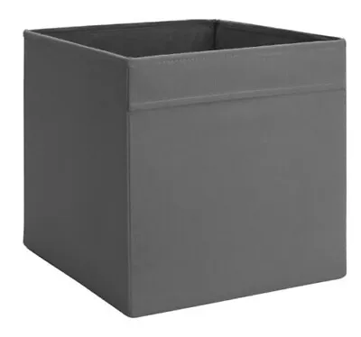 4 X IKEA Grey Drona Storage Boxes Kallax Shelving Shelf Toys Magazine Box • £25.99