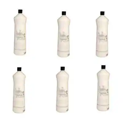 6 X WHITE 600ml BOTTLES OF SCOLA READY MIX  ART & CRAFT COLOUR POSTER PAINT • £16.95
