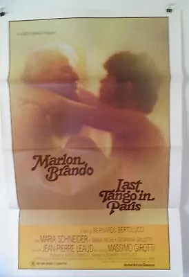 LAST TANGO IN PARIS Movie Poster MARLON BRANDO Bernardo Bertolucci 27 By 41 • $5