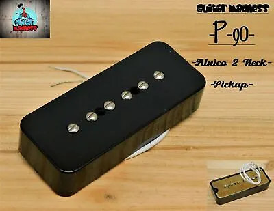 G.M. P-90 Soap Bar Pickup Neck Black Alnico 2 For Gibson Epiphone ® • $19.90