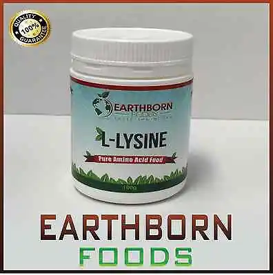 100g L-LYSINE UNFLAVOURED PHARMACEUTICAL GRADE - EARTHBORN FOODS • $22.95