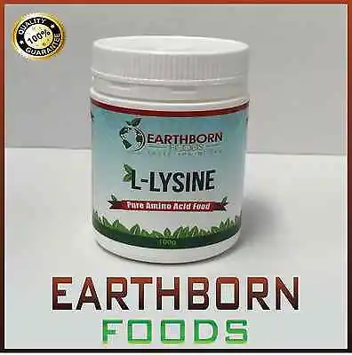 300g L-LYSINE UNFLAVOURED PHARMACEUTICAL GRADE - EARTHBORN FOODS • $32.95