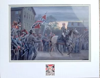 Mort Kunstler General Lee 11x14 Double Matted With An Image Of The General NEW • $25