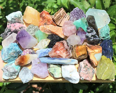$17.95 • Buy Bulk Crafters 1 Lb Mix Natural Gems Crystals Raw Mineral Specimens Rocks 16 Oz