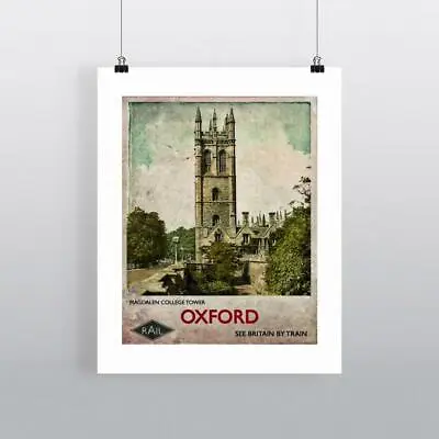 Magdalen College Tower Oxford 28x35cm Art Print By Emmanuel Gill • £9.99