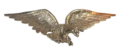 Vintage Solid Brass Eagle Wall Mount 7032* 29  Wingspan Large Metal Sculpture • $129