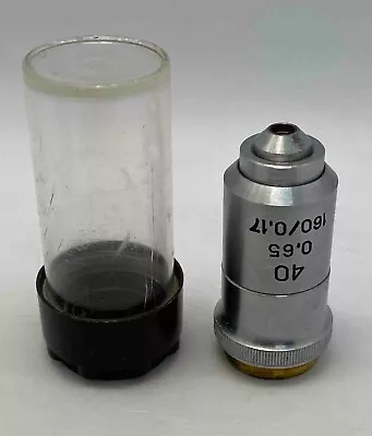 LOMO 40x 065 160/017 Objective Lens Microscope Mikmed • $65