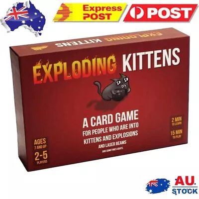 Exploding-Kittens Original Edition Card Games Party Game For Adults Teens Kids • $11.99