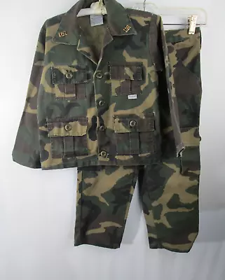 Trooper Brand Kids Boys Sz 6  Camouflage 2 Pc Set Outfit Costume Play • $21.95