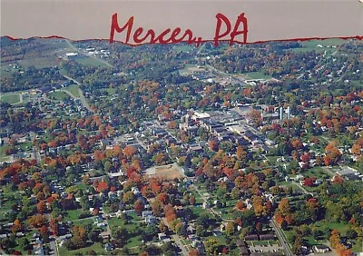 Postcard Aerial View Of Mercer Pennsylvania PA • $4.95