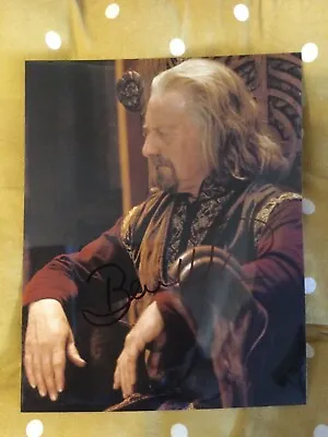 Lord Of The Rings 10x8 Signed Photograph With COA- Bernard Hill As King Theoden • £35