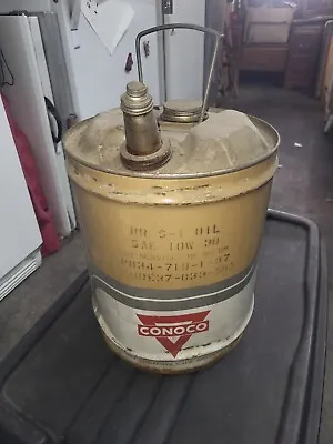 Very Rare! 1969 Conoco 5 Gallon Oil Can. Continental OIL Company. Huston Texas  • $40