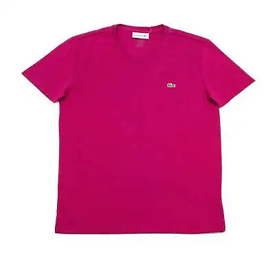 New Lacoste Men V-Neck Jersey Shirt T-Shirt Regular Fit Pima Cotton Short Sleeve • $53.95