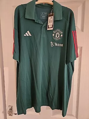 Manchester United Adidas Polo Shirt Size XL. BNWT. Green • £20