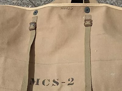 WW2 MCS-2 CANVAS FIELD TELEPHONE BAG USMC US NAVY ARMY MILITARY Radio • $149.99