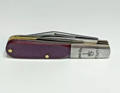 Vintage Tree Brand Boker U.s.a. Sawcut Delrin - 493 Barlow Folding Pocket Knife • $59.95