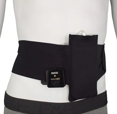 Mic Belt Soft Stretchy Microphone Transmitter/Receiver And Mobile Phone Belt • £19.80