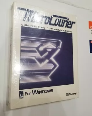 Rare New 1991 Micro Courier Microsoft Windows 1.0 PC Communications DOS Vintage • $330