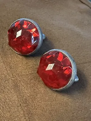 Vintage Glass Motorcycle Reflectors • $135