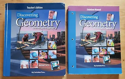 Discovering Geometry Set: Teachers Text & Solutions Manual By Serra 3rd Edition • $39.99