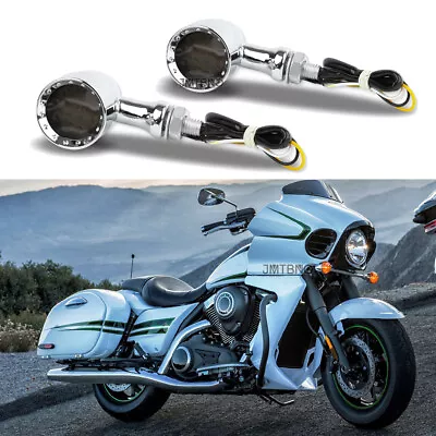 Motorcycle LED Turn Signals Lights For Kawasaki Vulcan VN 800 900 1500 1600 1700 • $22.14