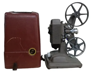 VTG REVERE 85 Film Projector 8mm Reel With Case MOVIE FILM STAGE PLAY PROP DECOR • $64.99