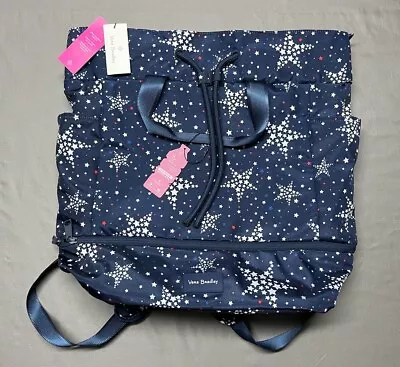 NWT Vera Bradley Star Power Reactive Sports Bag Red White Blue Tote Backpack • $74.99