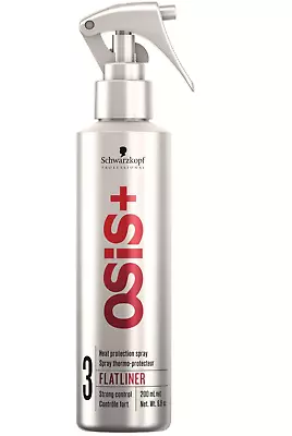 Schwarzkopf Professional Osis+ Flatliner Heat Protection Spray - 200ml- FREE P&P • £12.99