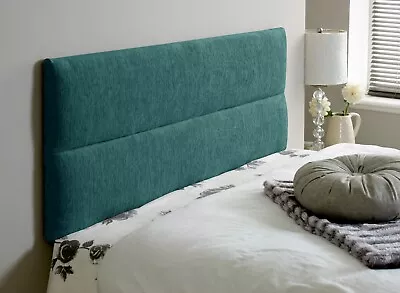 £29.99 • Buy New Elton Chenille 20'' Headboard 2ft6 3ft 4ft 4ft6 5ft 6ft All Sizes & Colours