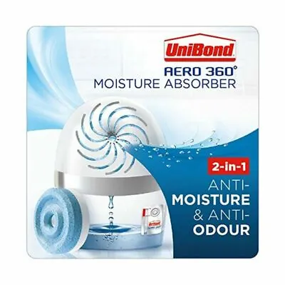 Unibond AERO 360 Pure Moisture Absorber Dehumidifier System Device + 1 Refill • £10.48