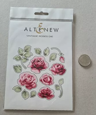Altenew Metal Cutting Die Set Vintage Roses Flowers Floral • £6.99