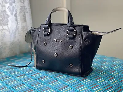$199 • Buy Mimco Imagineer Petite Tote *customisable*  Black Leather Bag - Rrp: $299.00