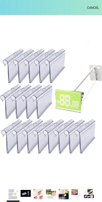 £10 • Buy Set100 Pcs Clear Plastic Label Holders Sign Display Holder Price Tag Label Clip 