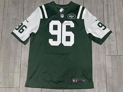 Muhammad Wilkerson #96 New York Jets Nike Jersey Sz Large Signed NO COA Used • $120