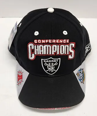 2002 Oakland Raiders AFC Conference Champions Super Bowl XXXVII Cap -NEW W/ Tags • $29