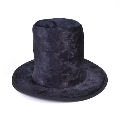 Kids Black Velvet Top Hat Willy Wonka Mad Hatter Book Day Fancy Dress Accessory • £3.99