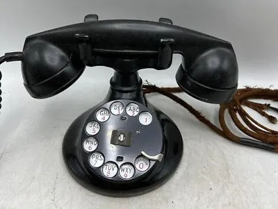 1924 Pat. Western Electric B1 / 102 Dial Rotary Desk Telephone Phone F1w Handset • $134.86