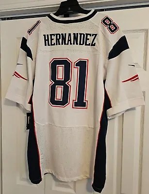 New England Patriots Aaron Hernandez #81 NFL Nike On Field Jersey Size 52 NWT • $425